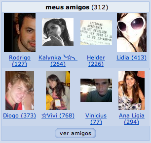 Meus amigos no Orkut